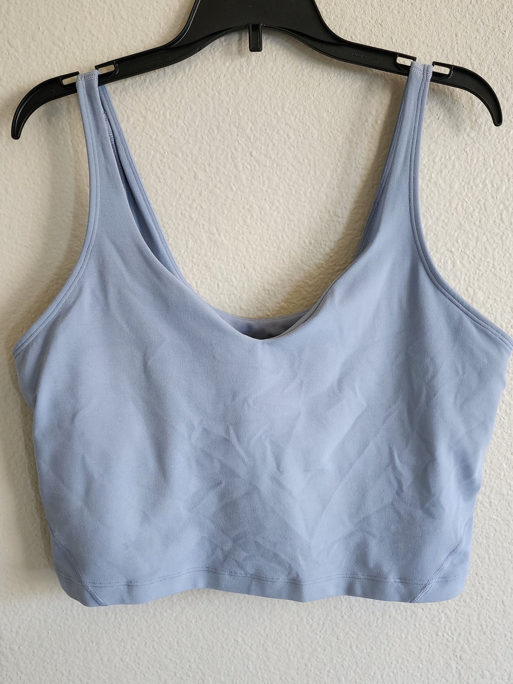 Lululemon Align Tank Top Light Blue Size 12 Cropped V-Neck